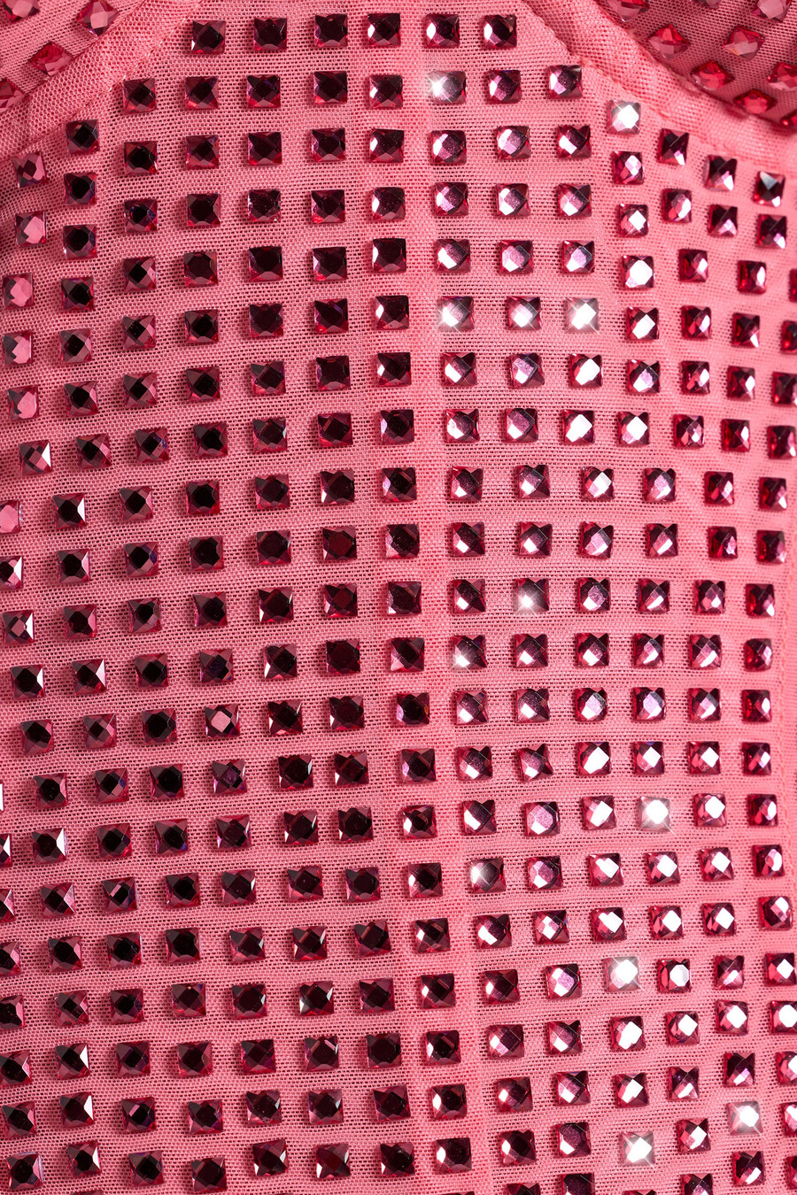 versierde gedrapeerde korset mini-jurk in watermeloenkleur