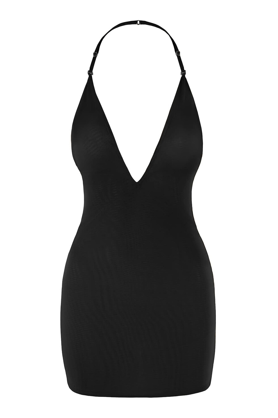 intimates mini-jurk van zacht mesh in verschillende stijlen zwart