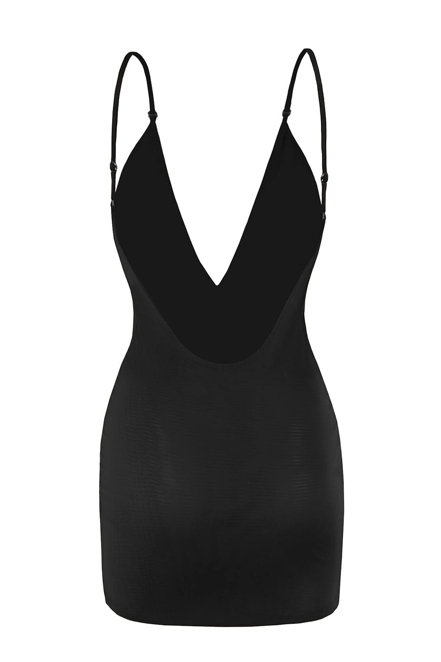intimates mini-jurk van zacht mesh in verschillende stijlen zwart