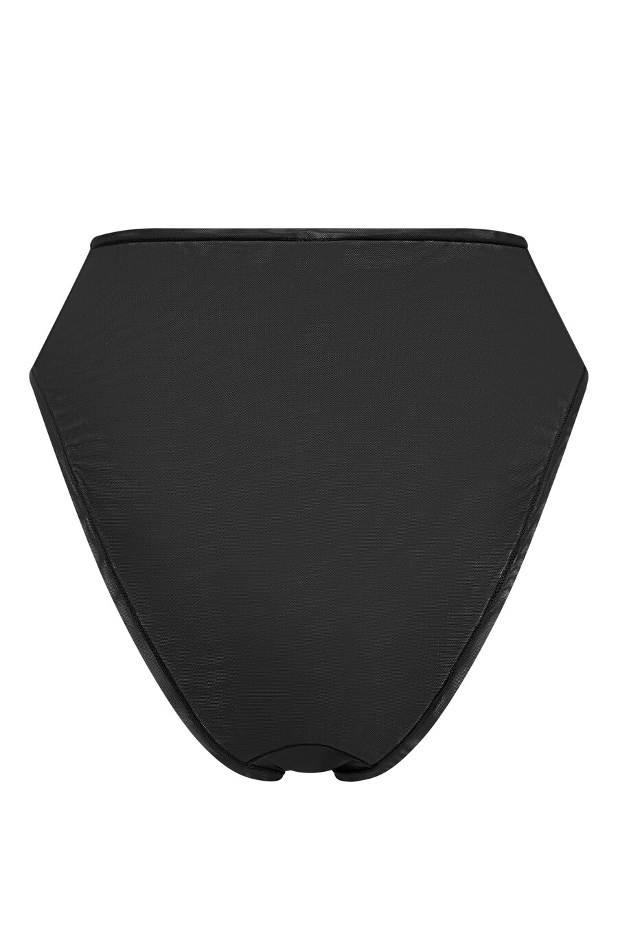 zachte mesh slip met hoge taille in zwart
