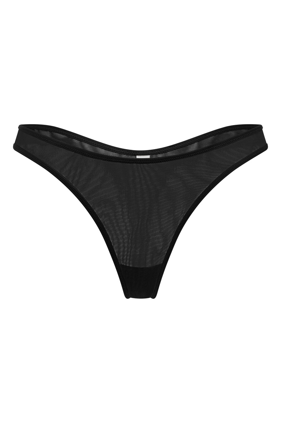 zachte mesh string in zwart