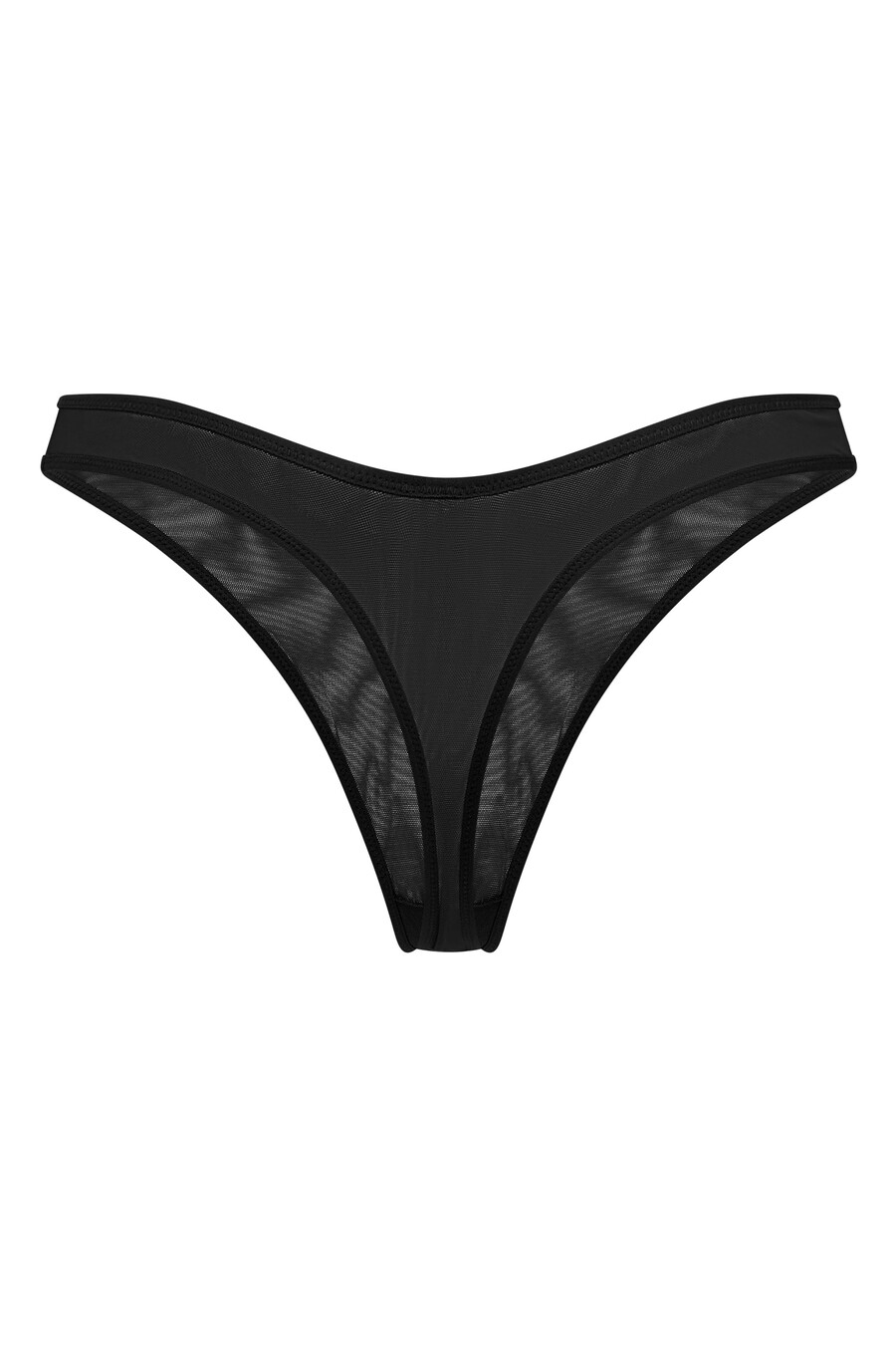 zachte mesh string in zwart