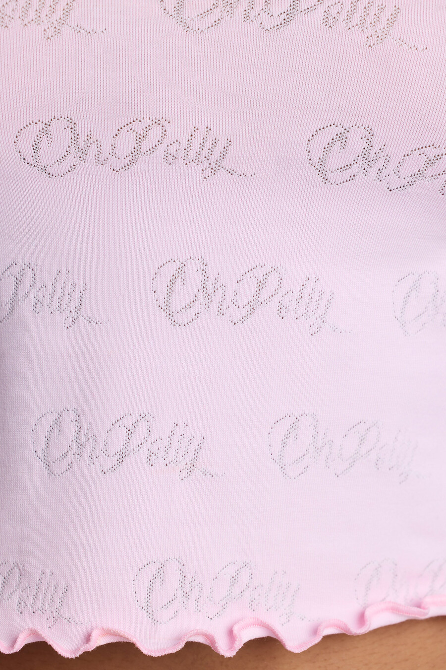 mid-rise pointelle minishorts in babyroze