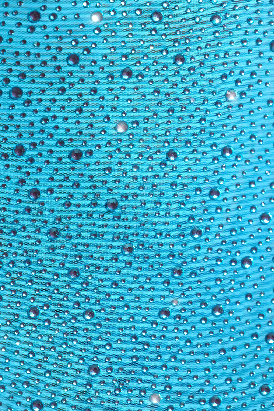 versierde micro-minirok met middelhoge taille in aquablauw